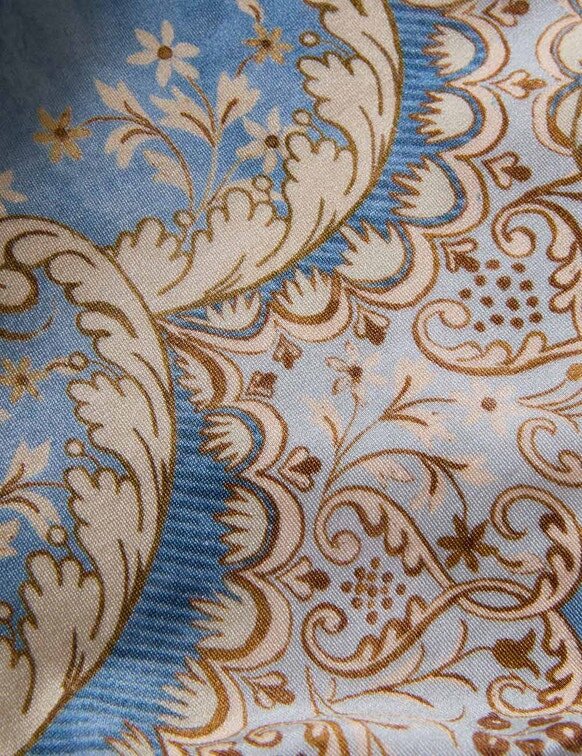 Daylight Kids Shirred Bikini Bandana Floral Denim Online Daylight Kids Shirred Bikini Bandana Floral Denim Online