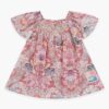 Daylight Kids Smocked Dress Rust Floral Online