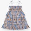 Daylight Kids Tiered Dress Bandana Floral Denim Online