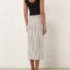 Daylight Midi Skirt Cream/Black Online