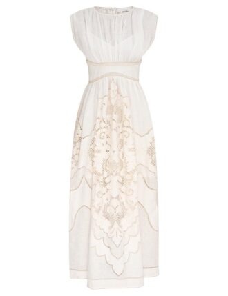 Daylight Waisted Dress Cream Online
