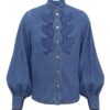 Denim Applique Shirt Bay Blue Online