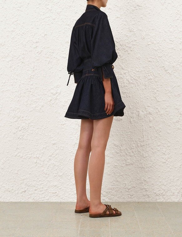 Denim Billow Shirt Night Sky Online Denim Billow Shirt Night Sky Online