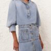 Denim Blouse Sea Foam Online