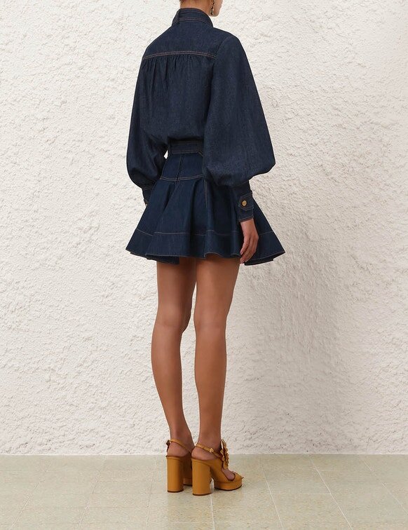 Denim Cargo Blouse Harbour Blue Online Denim Cargo Blouse Harbour Blue Online