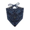 Embroidered Headscarf Railway Blue Online