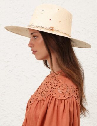 Embroidered Panama Natural/Multi Online