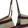 Goldentime Large Fringe Tote Burgundy Stripe Online