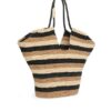 Goldentime Large Tote Black Stripes Online