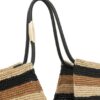 Goldentime Large Tote Black Stripes Online