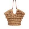 Goldentime Medium Fringe Tote Tan Fringe Stripe Online