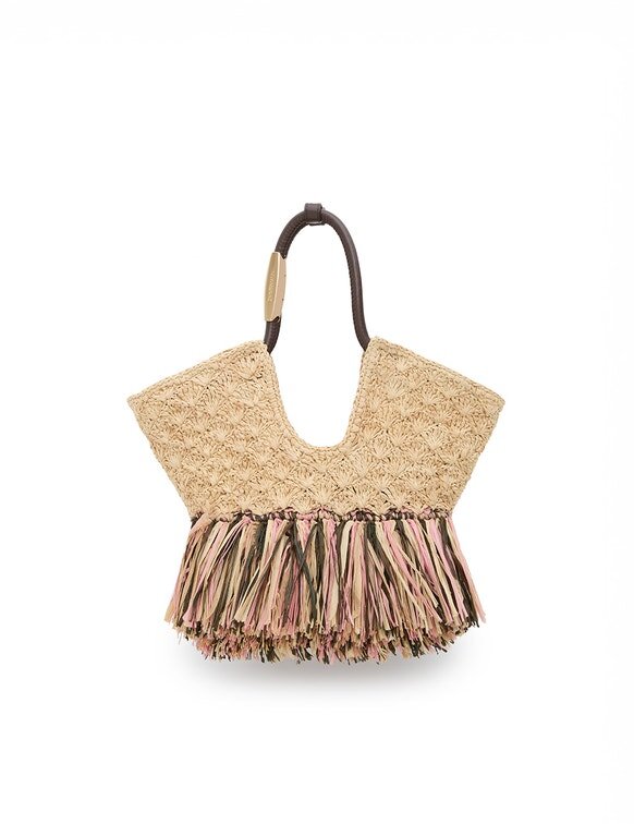 Goldentime Small Fringe Tote Natural Online Goldentime Small Fringe Tote Natural Online