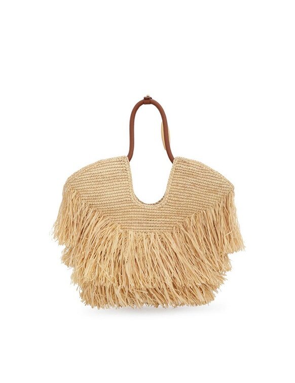 Goldentime Small Fringe Tote Natural Online Goldentime Small Fringe Tote Natural Online