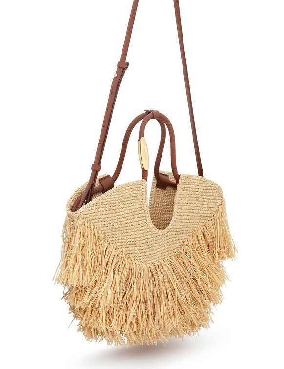 Goldentime Small Fringe Tote Natural Online Goldentime Small Fringe Tote Natural Online