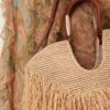 Goldentime Small Fringe Tote Natural Online Goldentime Small Fringe Tote Natural Online