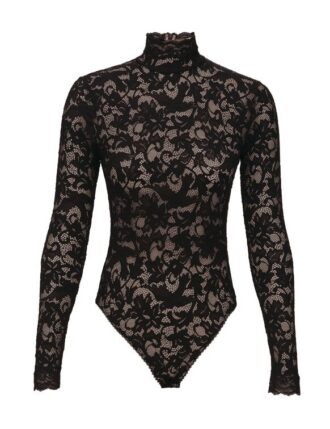 High Neck Bodysuit Black Online