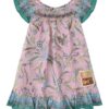 Indra Kids Flutter Dress Lilac Scarf Floral Online Indra Kids Flutter Dress Lilac Scarf Floral Online