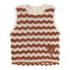 Indra Kids Knit Top Tan/Ecru Online Indra Kids Knit Top Tan/Ecru Online