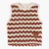 Indra Kids Knit Top Tan/Ecru Online Indra Kids Knit Top Tan/Ecru Online