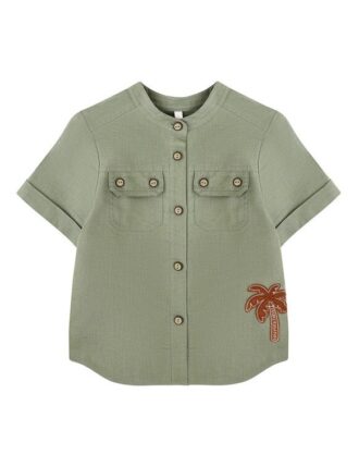 Indra Kids Pocket Shirt Khaki Online Indra Kids Pocket Shirt Khaki Online