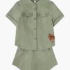 Indra Kids Pocket Shirt Khaki Online