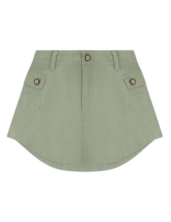 Indra Kids Pocket Skirt Khaki Online Indra Kids Pocket Skirt Khaki Online