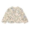 Indra Kids Quilted Jacket Cream Scarf Floral Online Indra Kids Quilted Jacket Cream Scarf Floral Online