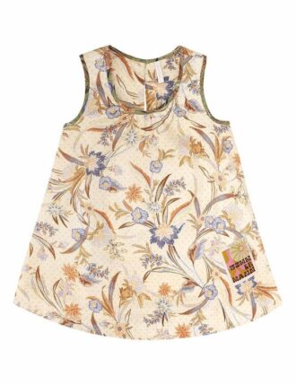 Indra Kids Swing Dress Biscuit Scarf Floral Online