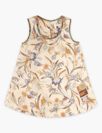 Indra Kids Swing Dress Biscuit Scarf Floral Online