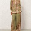 Indra Relaxed Pant Khaki Scarf Floral Online