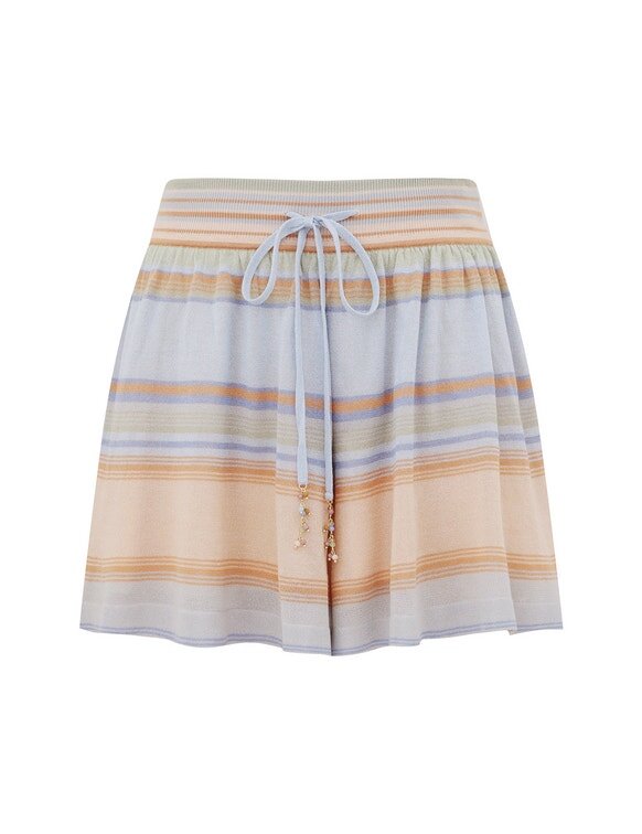 Indra Stripe Short Blue Multi Online Indra Stripe Short Blue Multi Online