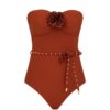 Indra Studded Flower 1Pc Tan Online