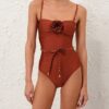 Indra Studded Flower 1Pc Tan Online