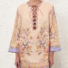 Indra Tunic Mini Dress Biscuit Scarf Floral Online Indra Tunic Mini Dress Biscuit Scarf Floral Online