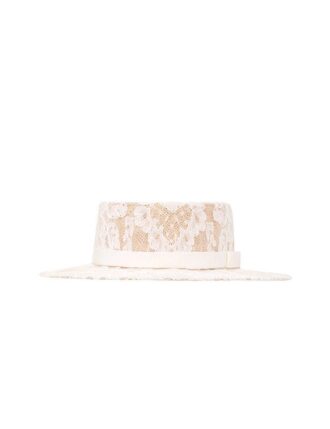 Lace Boater Ivory Online