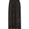 Lace Gathered Maxi Skirt Black Online Lace Gathered Maxi Skirt Black Online