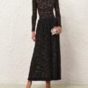 Lace Gathered Maxi Skirt Black Online Lace Gathered Maxi Skirt Black Online