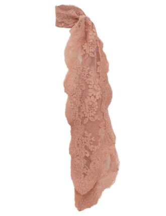 Lace Neck Scarf Peach Online