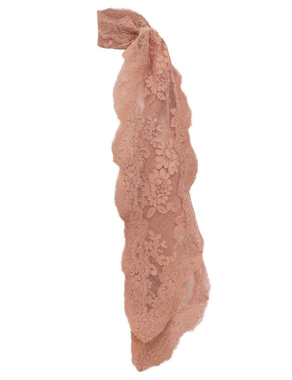 Lace Neck Scarf Peach Online Lace Neck Scarf Peach Online