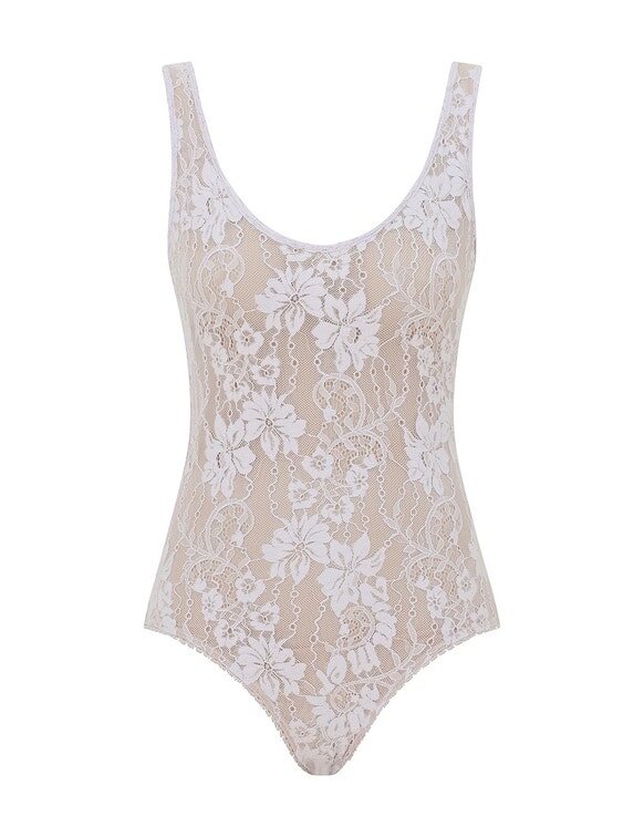 Lace Scoop Bodysuit Lilac Online Lace Scoop Bodysuit Lilac Online
