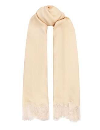 Lace Silk Stole Cream Online Lace Silk Stole Cream Online