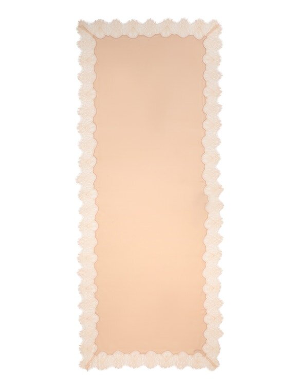 Lace Silk Stole Peach Online Lace Silk Stole Peach Online