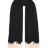 Lace Wool Stole Black Online Lace Wool Stole Black Online