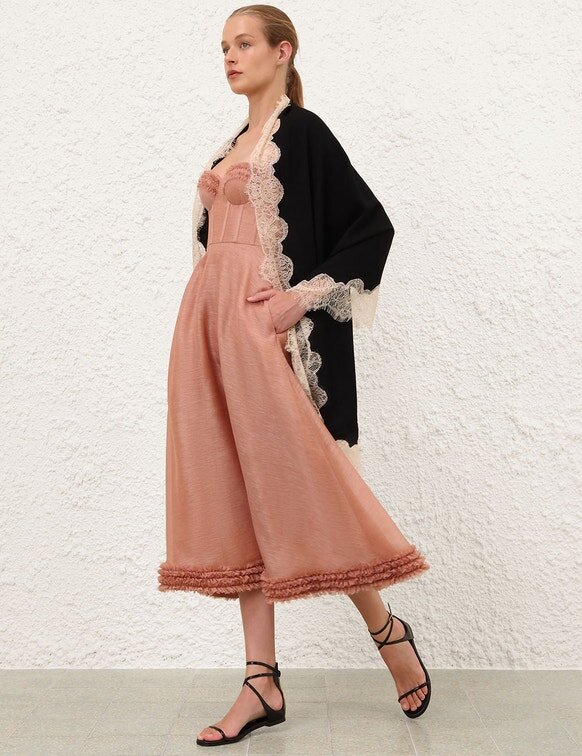 Lace Wool Stole Black Online Lace Wool Stole Black Online