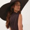 Long Brim Sunhat Espresso Online Long Brim Sunhat Espresso Online