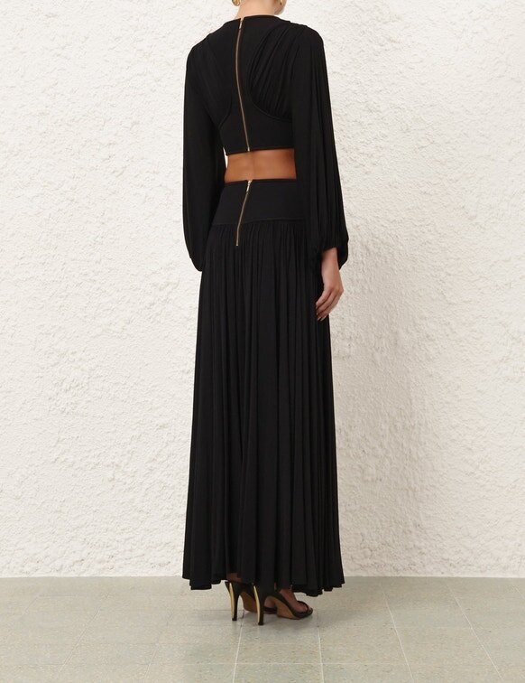 Luna Batwing Bodice Top Black Online Luna Batwing Bodice Top Black Online