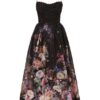 Luna Beaded Picnic Dress Black Multi Floral Online Luna Beaded Picnic Dress Black Multi Floral Online