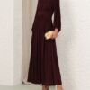 Luna Billow Maxi Dress Mahogany Online Luna Billow Maxi Dress Mahogany Online