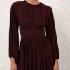 Luna Billow Maxi Dress Mahogany Online Luna Billow Maxi Dress Mahogany Online