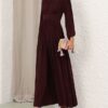 Luna Billow Maxi Dress Mahogany Online Luna Billow Maxi Dress Mahogany Online